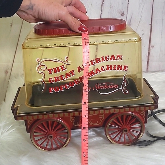Vintage 70s Sunbeam Great American Popcorn Machine Wagon Corn Popper Collectible - Picture 13 of 17
